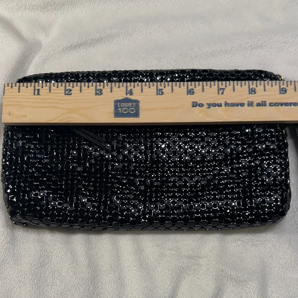 Black‎ Woven Metal Clutch